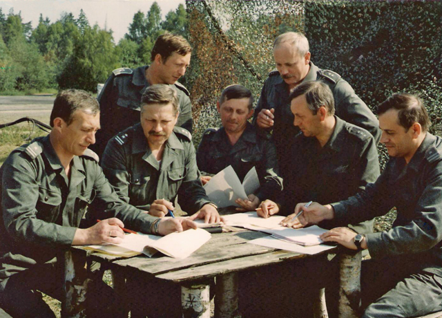 Zgrupowanie poligonowe przed wyjazdem na strzelania bojowe.